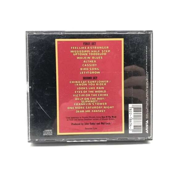 Grateful Dead Without A Net 2 CD Double Album Arista ACD2-8634-1 7822186342